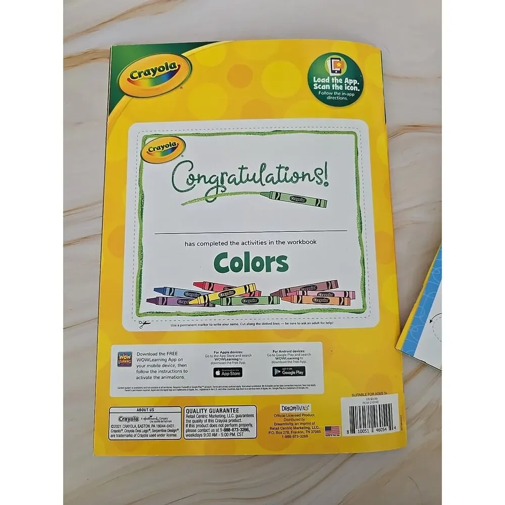 Crayola Workbook With STICKERS Set Of 2